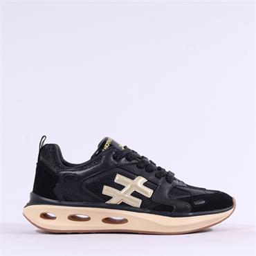 Another Trend X Mesh Upper Sport Trainer - Black Gold